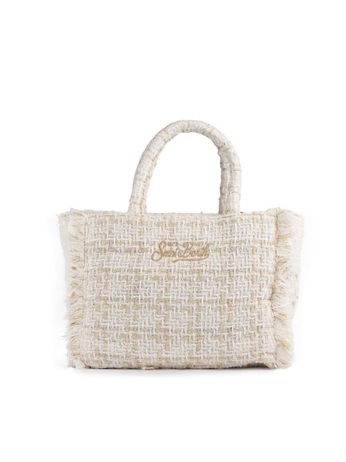 Borsa Colette Classic Tweed White Mc2 Saint Barth | COLETTE CLASSIC00242G TWEED 10OR EMB